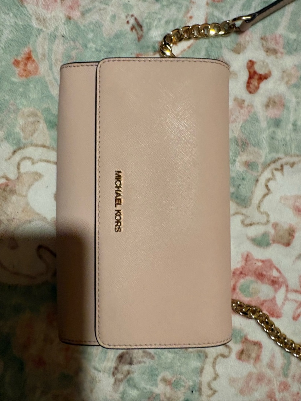 Michael Kors Blush Pink Chain Crossbody Bag